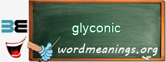 WordMeaning blackboard for glyconic